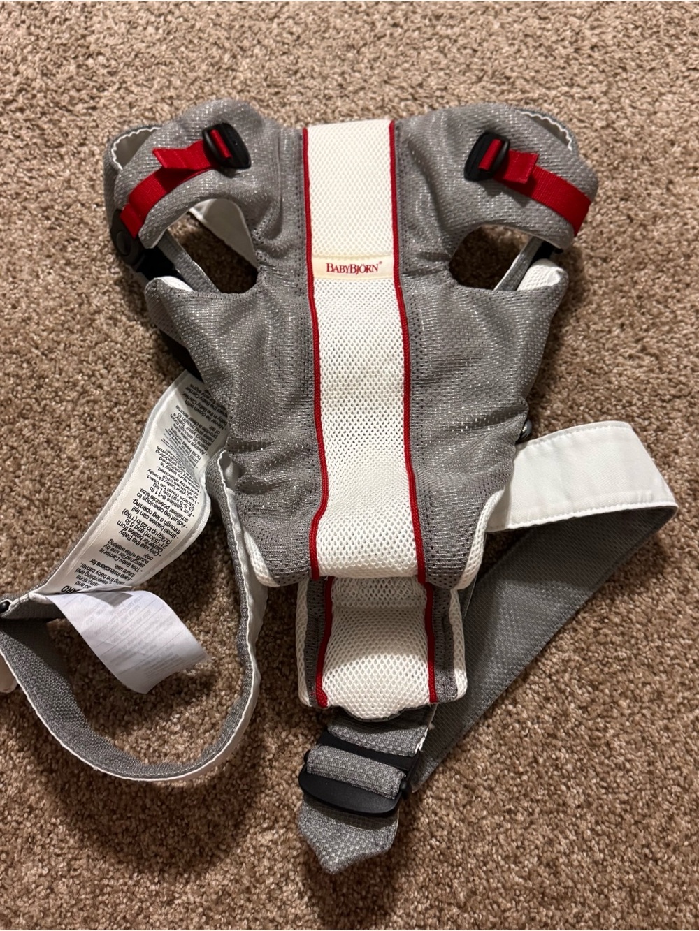 Baby holder with Red Trim